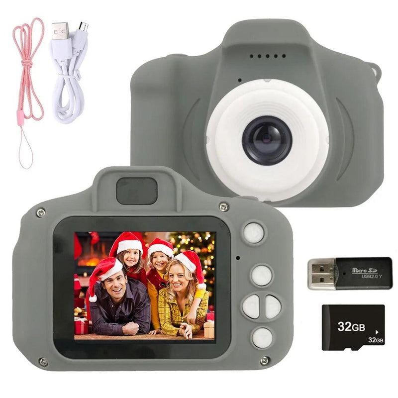 Câmera Digital Infantil Cinza