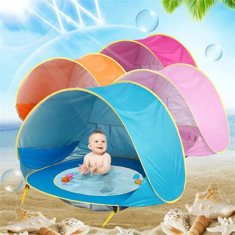 Barraca de Praia para Bebê com Piscina - Proteção UV e Diversão