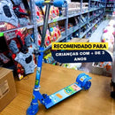 Patinete Infantil com Luz Led e Freio