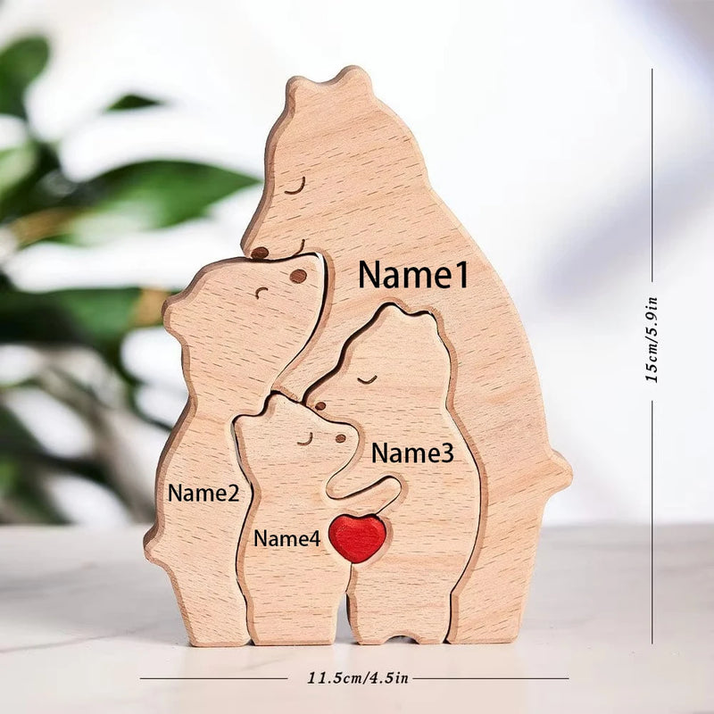 Quebra-Cabeça Mamãe Urso Solo - Personalizado