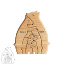 Quebra-Cabeça Família Urso - Nome Personalizado