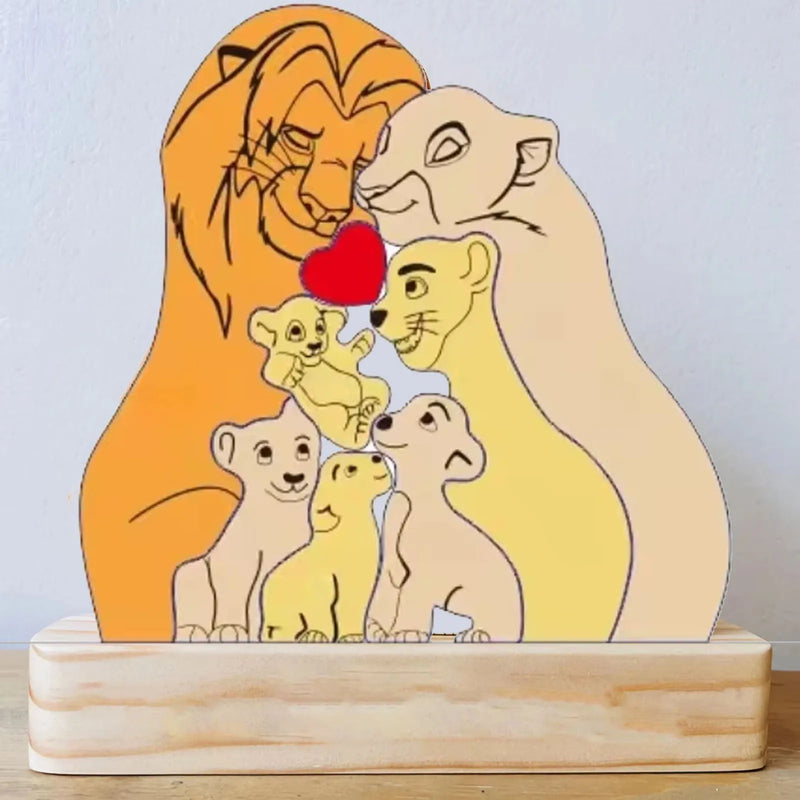 Quebra-Cabeça Personalizado - Família Rei Leão