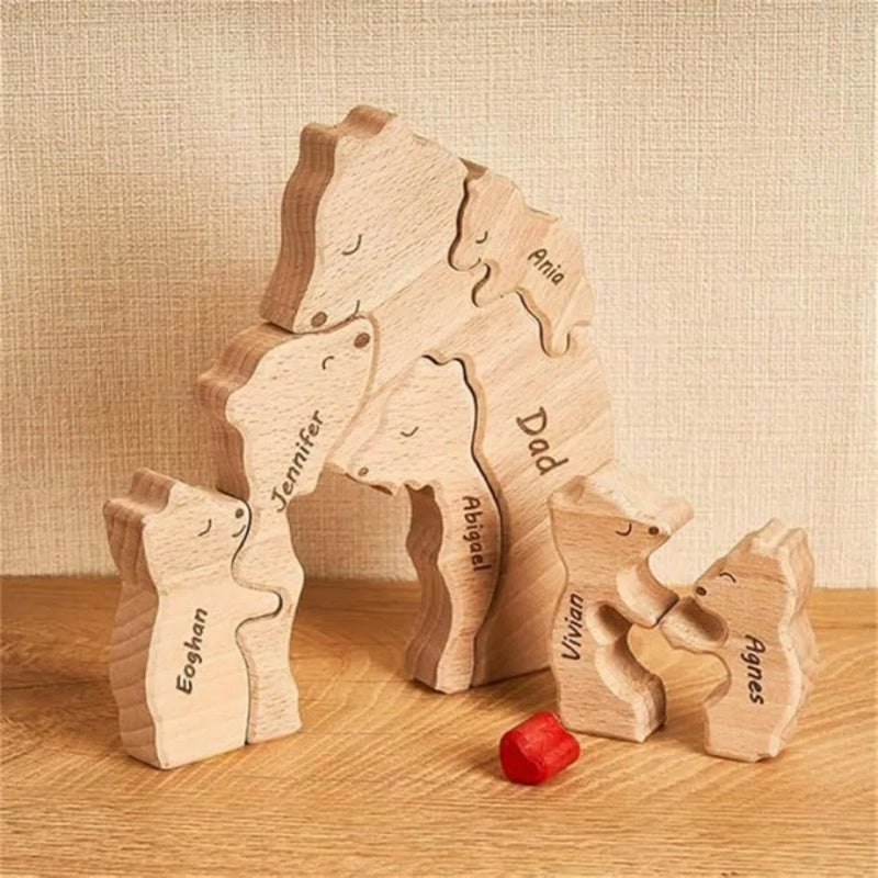 Quebra-Cabeça Mamãe Urso Solo - Personalizado