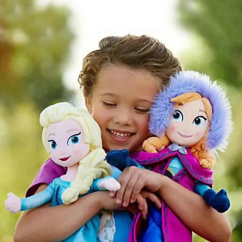 Boneca De Pelúcia Frozen Elsa Anna