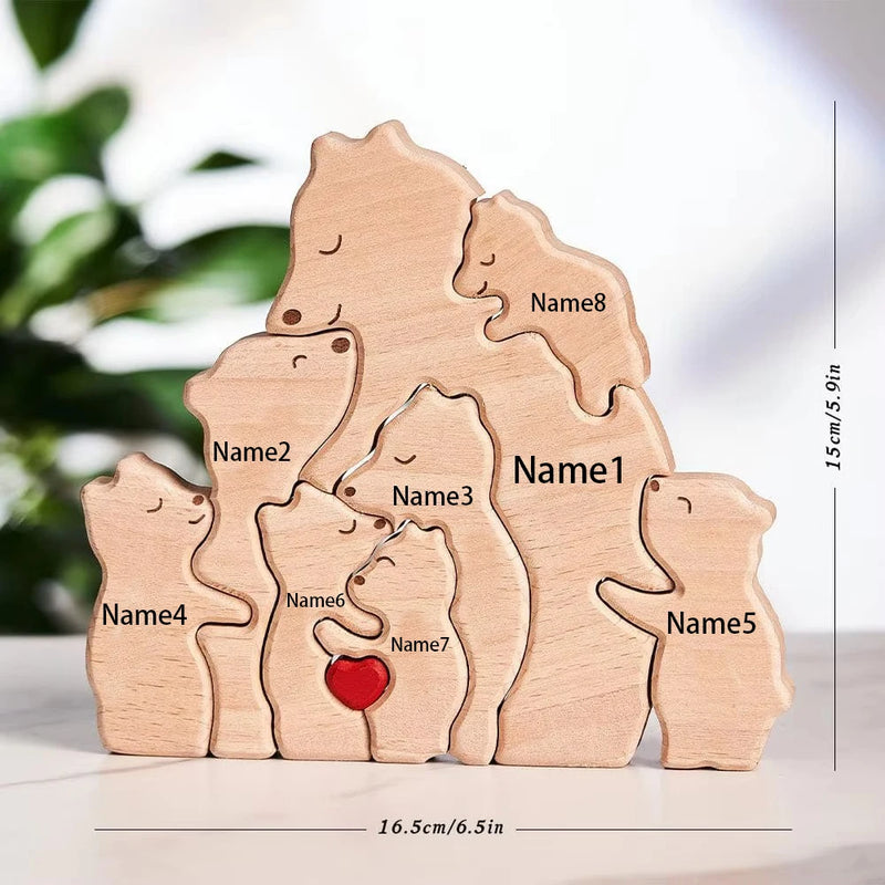 Quebra-Cabeça Mamãe Urso Solo - Personalizado