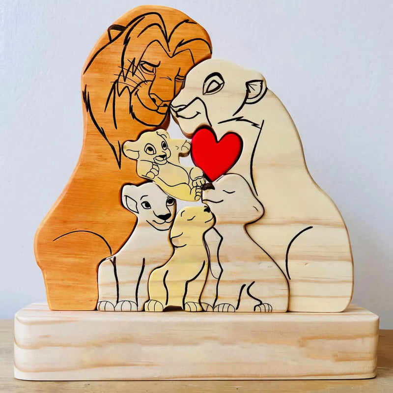 Quebra-Cabeça Personalizado - Família Rei Leão