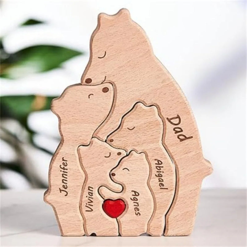 Quebra-Cabeça Mamãe Urso Solo - Personalizado