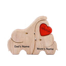Quebra-Cabeça Família Elefante - Personalizado