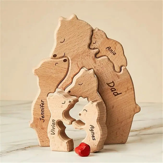 Quebra-Cabeça Mamãe Urso Solo - Personalizado