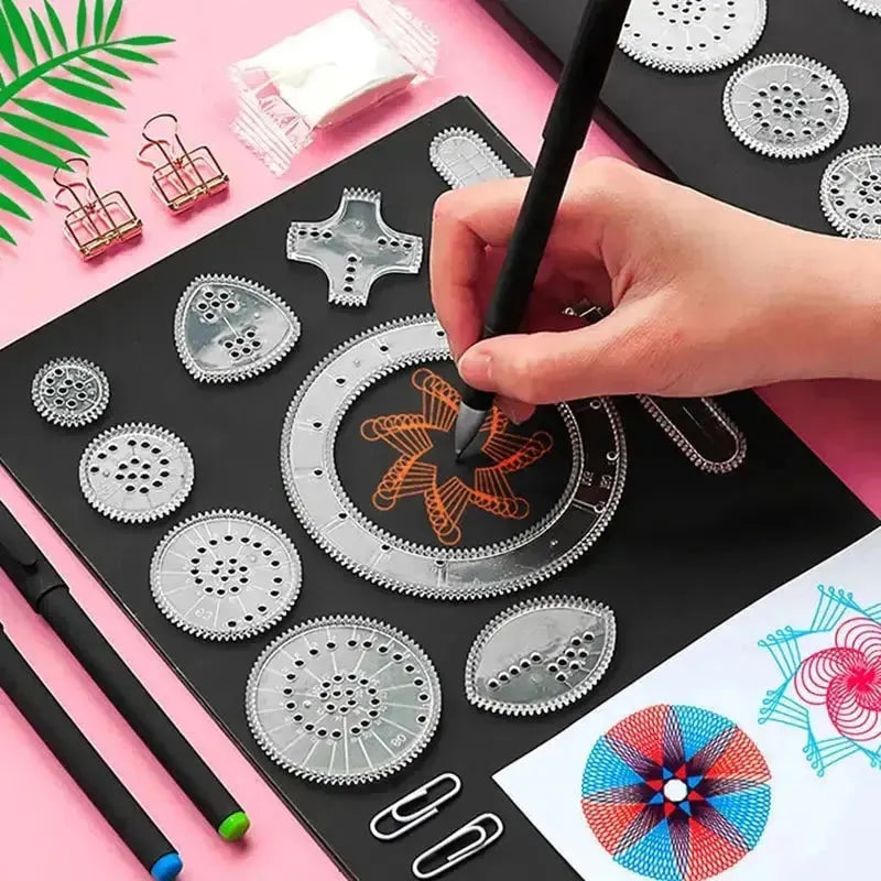 Kit De Desenho Spirograph 22 Peças