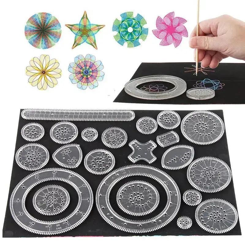 Kit De Desenho Spirograph 22 Peças
