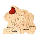 Quebra-Cabeça Personalizado - Família Elefante